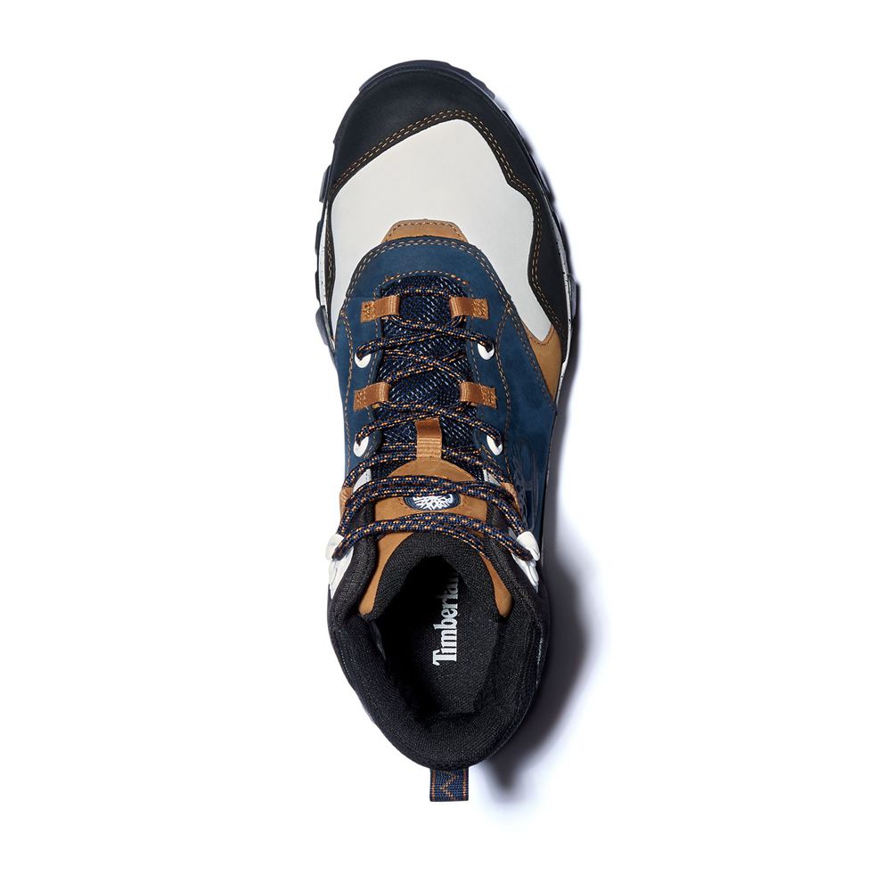 Bocanci De Drumeție Timberland Barbati Bleumarin - Garrison Trail Waterproof Mid - Romania - JGWEOZ9